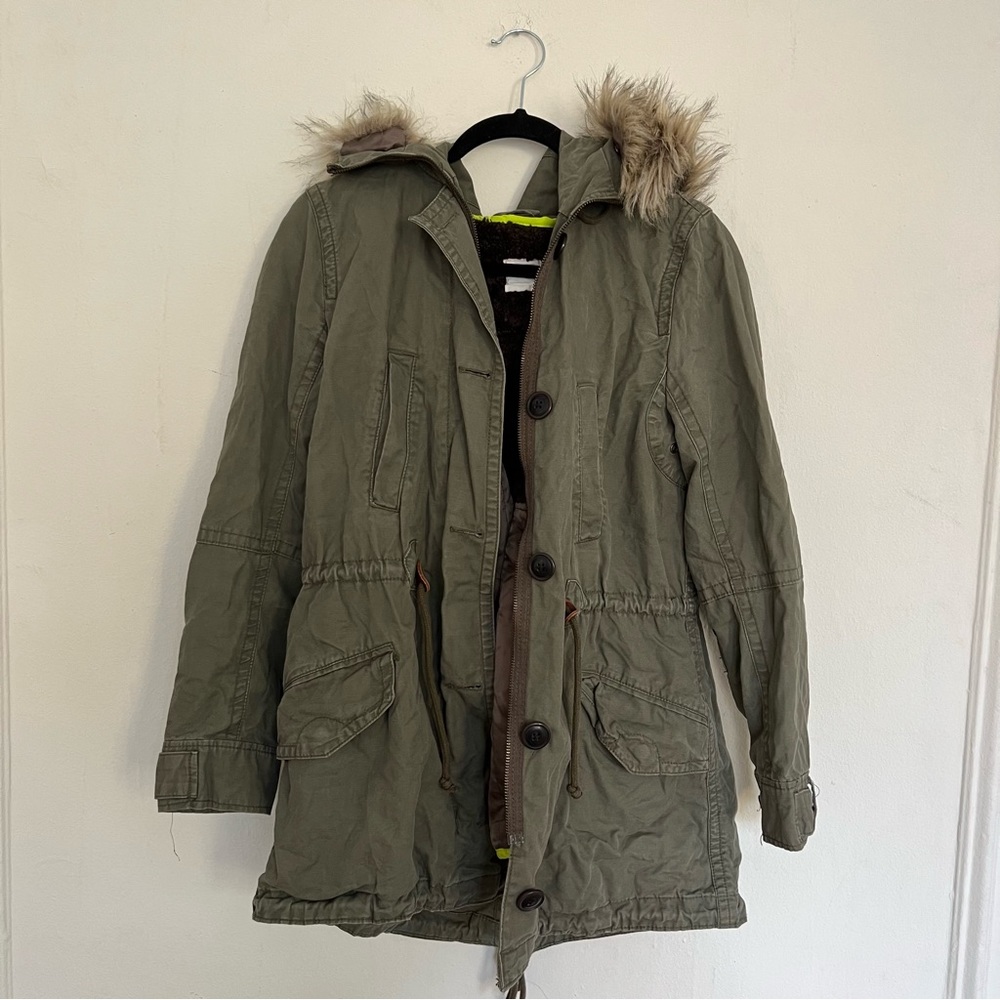 Gap Utility Jacket Coat With Removable Inner Lini… - image 1
